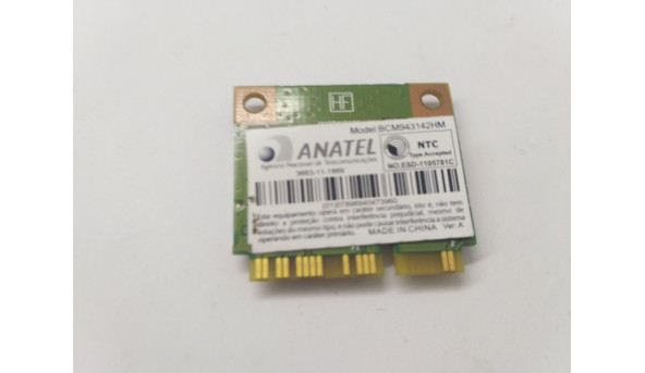 Адаптер WI-FI, знятий з ноутбука Asus X540S X540SA , WCBN605BH, BRCM1063, Б/В - 309961