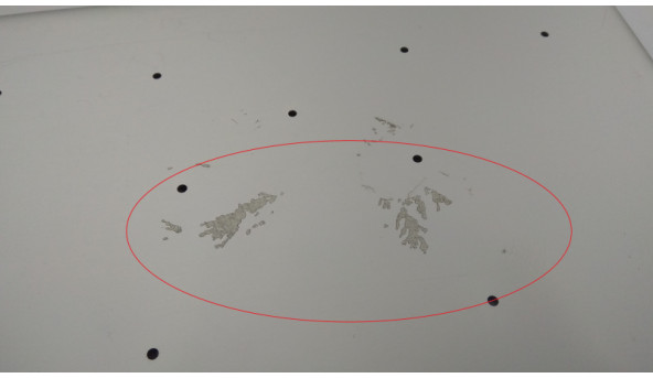 Нижня частина корпуса для ноутбука Apple Macbook 13.3" A1342, 604-1033, Б/В. Всі кріплення цілі. Без пошкоджень. Є сліди від клею. - 309978