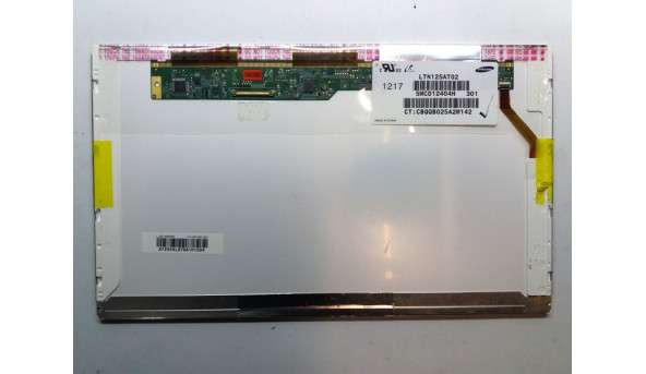 Матриця LTN125AT02-301 Samsung, 1366x768, 12.5", 40 pin, Інколи з'являється горизонтальна полоса, Б/В. - 310051
