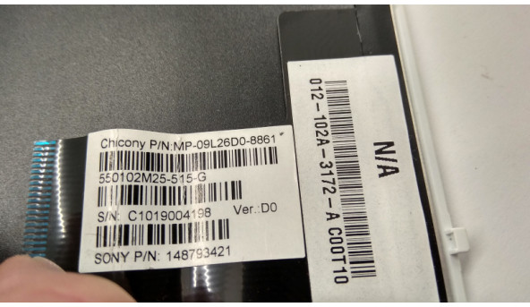 Клавіатура для ноутбука Sony PCG-71211M, б/в. В хорошому стані, відсутня одна кнопка (фото). - 310078
