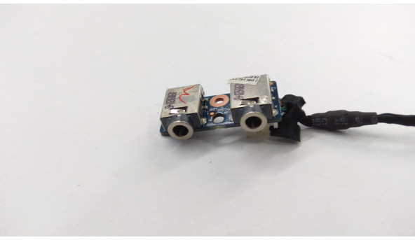 Плата з роз'ємами Audio, для ноутбука HP Pavilion dv3, dv3-2210eg, LS-4738P, Б/В. В хорошому стані,без пошкоджень.