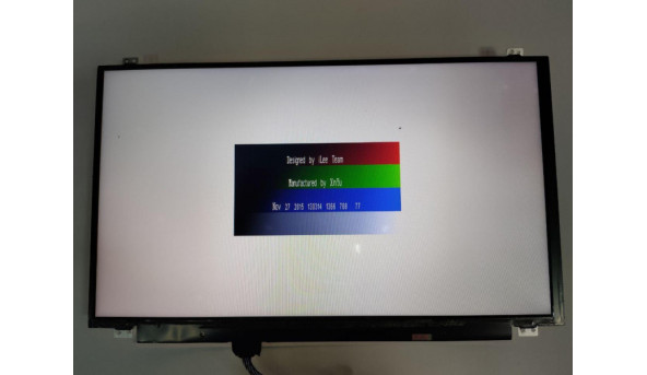 Матриця  SAMSUNG,  LTN156AT35-H01,  15.6'', LCD,  HD 1366x768, 40-pin, Slim, б/в,  Є засвіти та биті пікселі, помітні на всіх кольорах