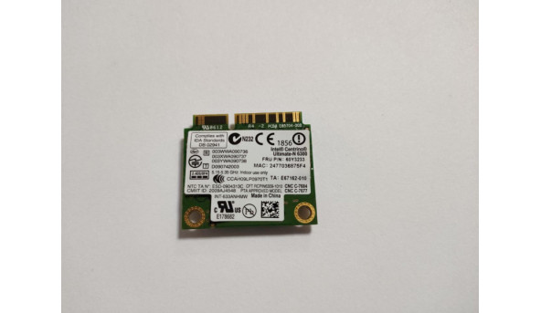 Адаптер WiFi знятий з ноутбука Lenovo ThinkPad W520 T420,T420I,T420S,T410 (572511-001, 11S60Y3232, 633ANHUMW, 60Y3233, E67162-010) Б/В - 310187