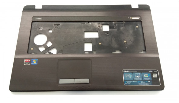 Середня частина корпуса для ноутбука Asus X73B, 17.3", AP0K4000200, Б/В. Є зламані кріплення (фото). Та відсутні бочки.