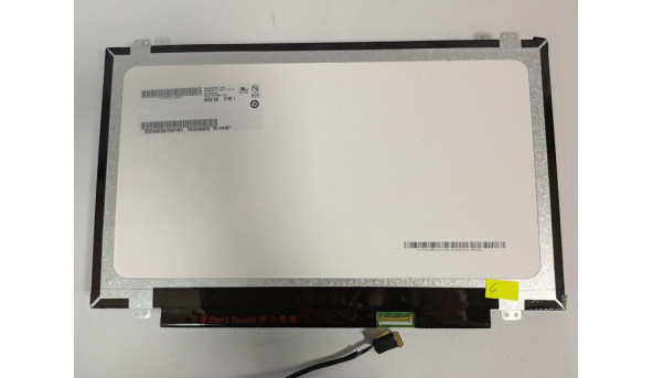 Матриця AU Optronics, B140RTN03.0, 14.0'', LED, HD+ 1600x900, 30-pin, Slim, б/в, Є сліди від клавіатури, помітні при роботі, присутні засвіти - 310351