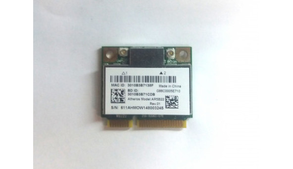 Адаптер WiFi знятий з ноутбука Toshiba CB30-102 Acer Aspire V5-571 AR5B22 T77H348.02 Б/В