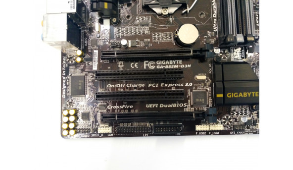 Нова материнська плата для ПК, GIGABYTE GA-B85M-D3H, Socket 1150, протестована, робоча. Гарантія 3 місяці. - 310416