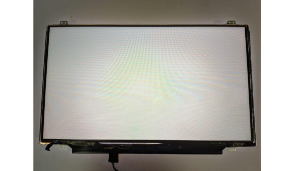 Матриця LG Display, LP140WD2 (TP)(B1), 14.0'', LED, HD+ 1600x900, 30-pin, Slim, б/в, Має мінімальні подряпини, які на роботу не впливають, Є засвіти які сильно не помітні, є чорна плямка, на білому фоні помітний дефект у вигляді вісімки, по бокам відсу