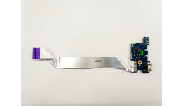Плата з роз'ємами USB та LED індикаторами, для ноутбука HP Pavilion 250, 255 G4, HP 250 G5, 15-A, 15-AF, 15-AС, LS-C705P, LS-D702P, Б/В. Від'єднано декілька контактів (фото)