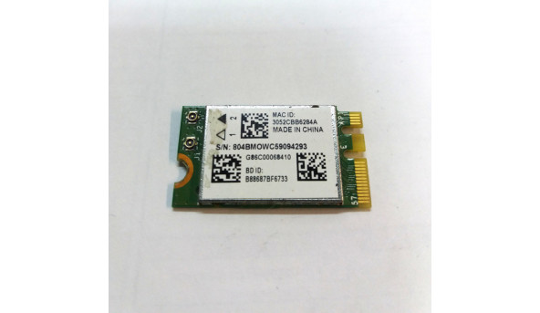 Адаптер WI-FI та  Bluetooth, для ноутбука Toshiba Satellite  C75-D,  BCM943142Y, V000350410 , Б/В.  В хорошому стані, без пошкодження.