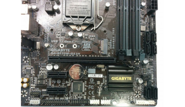 Материнська плата для ПК GIGABYTE GA-B250M-DS3H, rev.1.0, Socket 1151, нова, робоча, дефектна - 310745