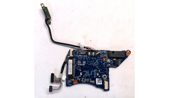 Плата живлення з шлейфами для ноутбука SONY VAIO VPCSB PCG-41218M, 1P-1112200-6012, CNX-458, Б/В, B хорошому стані, без пошкоджень.
