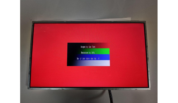 Матриця  Chi Mei Innolux,  N156B6-L0B Rev:C3,  15.6'', LCD,  HD 1366x768, 40-pin, Normal, б/в, має засвіти, помітні на всіх кольорах