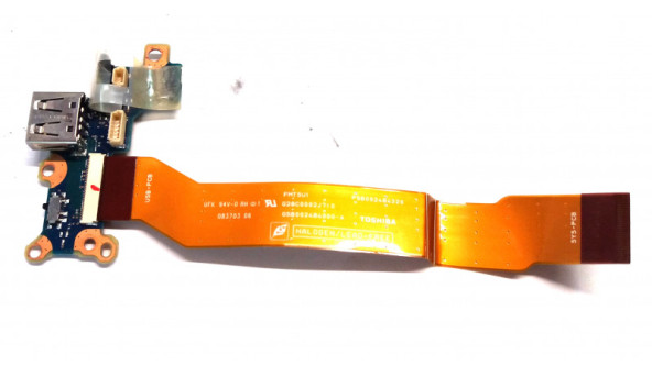 Додаткова плата USB для ноутбука Toshiba Portege R600-101, PPR61E-005003GR, FMTUS1, P5B002484320, Б/В, в хорошому стані, без пошкоджень.