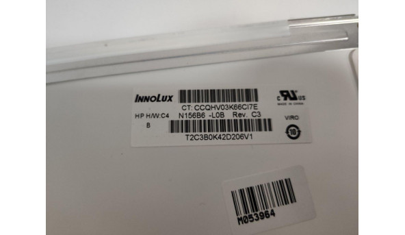 Матриця Innolux, N156B6-L0B Rev:C3, 15.6'', LCD, HD 1366x768, 40-pin, Normal, б/в, Є дві полоси на фото помітно - 311068
