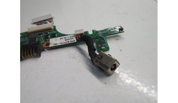 Плата з роз'ємом живлення батареї та роз'єм живлення, для ноутбука Compaq Mini 110, 537615-001, Б/В. - 311561