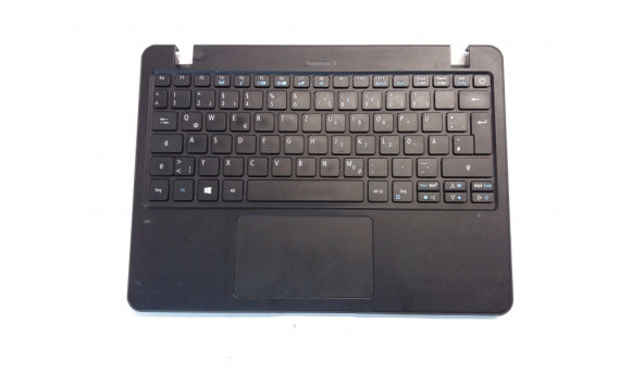 Середня частина корпуса для ноутбука Acer TravelMate B117, N16Q9, 11.6", FBCFAHX00201, TFQ4VZHXKBTN, Б/В, клавіатура робоча, всі кріплення цілі, поряпини, потертості.