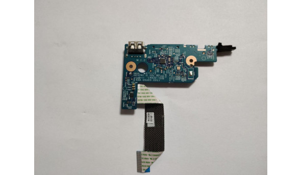 Додаткова плата, з роз'єми USB та Card Reader, кнопки збільшення та зменшення звуку, для ноутбука HP X360 310 G2, 45505u030001, 448.05u03.0011, б/в, в хорошому стані. - 311809