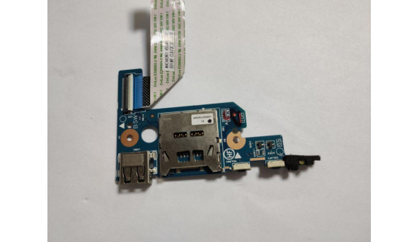 Додаткова плата, з роз'єми USB та Card Reader, кнопки збільшення та зменшення звуку, для ноутбука HP X360 310 G2, 45505u030001, 448.05u03.0011, б/в, в хорошому стані.