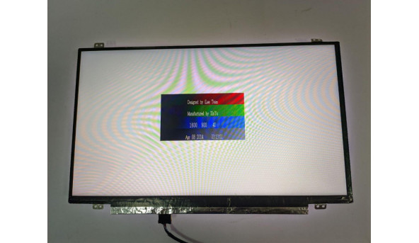 Матриця CHI MEI INNOLUX, N140FGE-EA2 Rev:C2, 14.0'', LED, HD+ 1600x900, 30-pin, Slim, б/в, Є сліди від клавіатури не помітні при роботі, є засвіти (фото), помітні під кутом (фото) - 311817