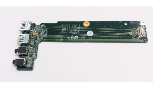 Плата з роз'ємами USB та Audio для ноутбука HP EliteBook 8570p, 010172q00-477-g, Б/В. Має пошкоджені дорішки (фото)