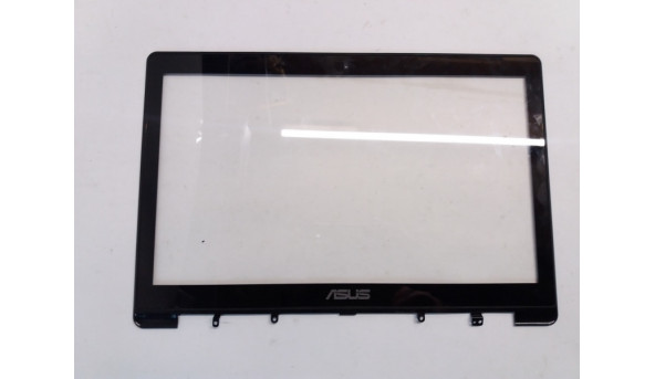 Рамка матриці з тачскріном корпуса для ноутбука ASUS S551LA, 15.6", 13NB0261AP0311, Б/В, , всі кріплення цілі, на одному тріщина (фото)