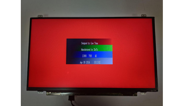 Матриця LG Display, LP140WH8 (TP)(D1), 14.0'', LCD, HD 1366x768, 30-pin, Slim, б/в, Присутній засвіт(помітний на всіх кольорах - 312169
