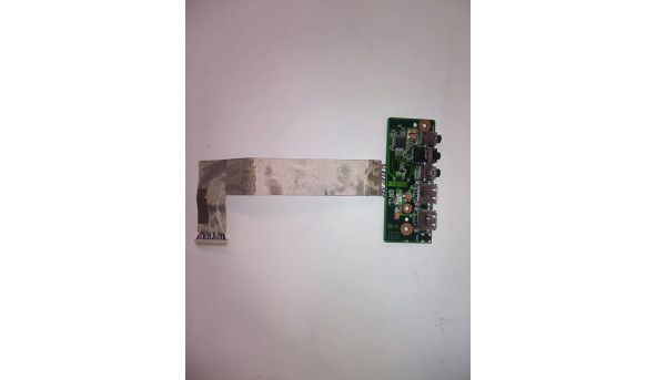 Плата з роз'ємами USB, Audio, для ноутбука Asus N71VN, PRO78V, 60-NX0AU1100-B02, Б/В - 312195