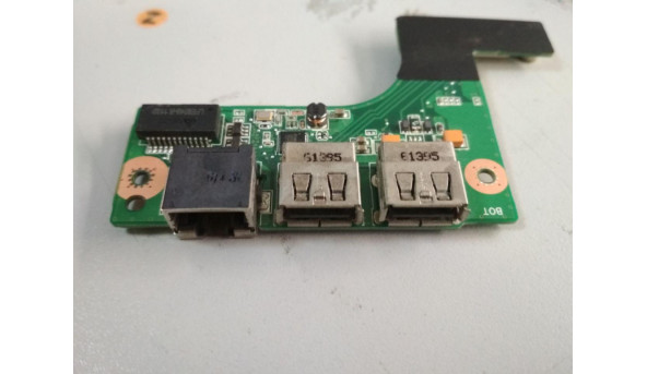 Плата з роз'ємами USB та Ethernet, для ноутбука Asus N73S, X7BS, 60-n1rla1000, б/в