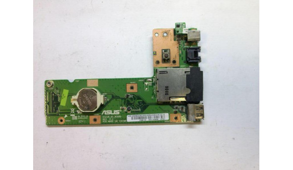 Плата з роз'ємами UBS, CardRead,  Ethernet і живлення для ноутбука Asus A52J, D02K52JU, Б/В