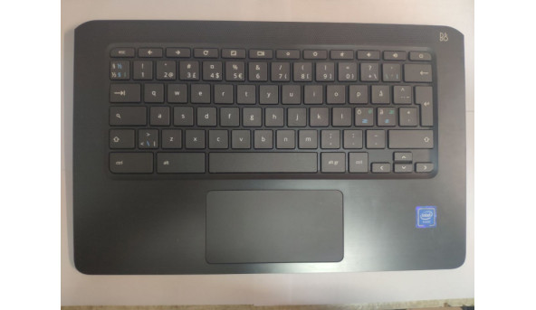 Середня частина корпусу з клавіатурою та тачпадом для ноутбука HP Chromebook 14-ca061dx, L17093-001, Б/В