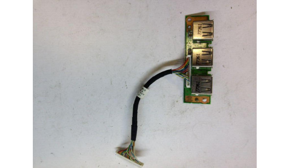 Плата з роз'ємами USB, для ноутбука Acer Extensa 5220-051G12MI,  50.4T322.001, Б/В
