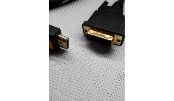 Кабель HDMI на DVI-D, 24+1 Dual Link, 2 метри, б/в.