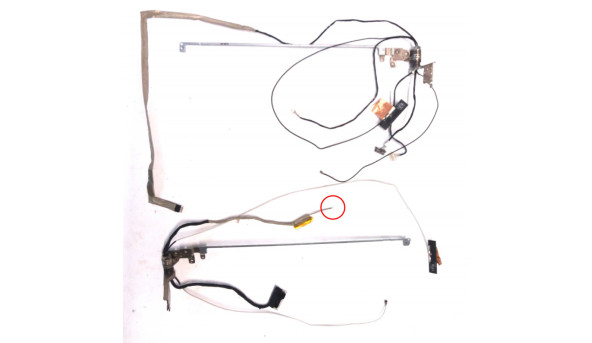 Петлі разом з шлейфами для ноутбука Lenovo IdeaPad Flex 15D, fb5t7006010, 36st7halvb0, cnyaai049210, Б/В, має пошкодження (фото)