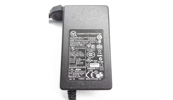 Блок живлення Leader Electronics NU20-5120125-I3, 12V 1.25A, 8 PIN, NU20-51120-3Y1F, б/в. - 312714