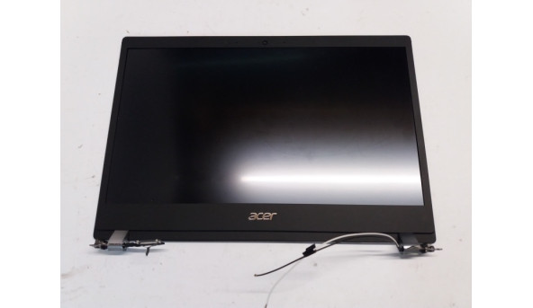 Кришка матриці разом з рамкою, матрицєю, завісами, шлейфоми та камерою для ноутбука Acer TravelMate X3410, Б/В, Без пошкоджень. Всі кріплення цілі. Матриця робоча.