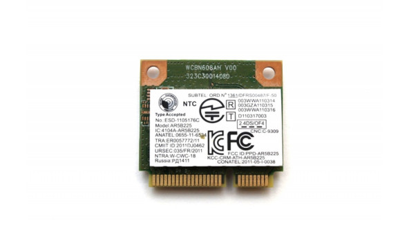 Wi-Fi модуль для ноутбука Lenovo G580 G585 Y580 G780 N585 Z580 11S20002505 T77Z256.00 11S20002501 Б/В - 312873