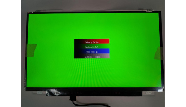 Матриця AU Optronics, B140HAN01.2, 14.0'', LED, FHD 1920x1080, IPS, 30-pin, Slim, стан нової, Має незначні засвіти, при роботі непомітні - 312888