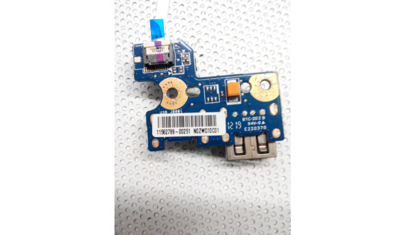 Плата з роз'ємом USB для ноутбука Toshiba Satellite C850, C850D, C855, L850, N0ZWG12B01, N0ZWG10B01, б/в. - 312899