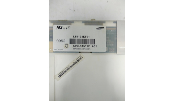 Матриця Samsung, LTN173KT01-A01,17.3" WideScreen, HD+ (1600x900) - 312906