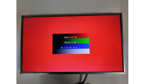 Матриця Samsung, LTN156AT17, 15.6", WideScreen, LED, HD 1366x768, 40 pin, б/в, Є подряпини, з лівого боку є біла полоска (фото), під прямим кутом майже непомітна. Присутні чорні плямки - 312977