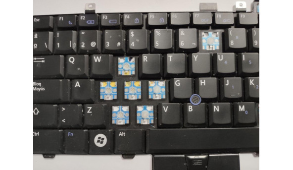 Клавіатура для ноутбука Dell Latitude E6400, E6500, 14.1", б/в. Відсутні клавіші (фото). Клавіатура тестована, робоча. - 313029