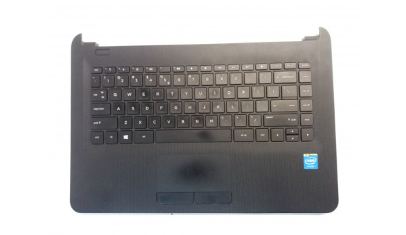 Середня частина корпуса для ноутбука HP 14-AC, 14-AF, 1510B1782701, 813513-031, Б/В. клавіатура робоча, всі кріплення цілі, подряпини, потертості.