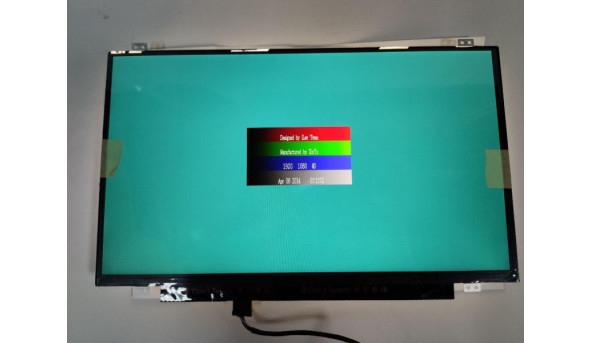 Матриця AU Optronics, B140HAN01.2, 14.0'', LED, FHD 1920x1080, IPS, 30-pin, Slim, стан нової, Має незначний засвіт, при роботі малопомітний - 313107