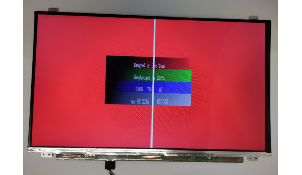 Матриця LG Display LP156WHB (TP)(C1), 15.6", HD (1366x768), 30 pin, slim, Б/В, має полосу