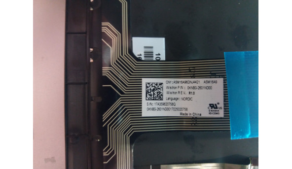 Середня частина ноутбука ASUS ZENBOOK UX330U (13NB0CP1P0XX1X, 90NB0CP1-R32ND0, 13,3") з клавіатурою (ASM16A96DNJ4421),Б/В, Оригінал. Вм'ятини на нижній частині (фото). Всі кріплення цілі. - 313149