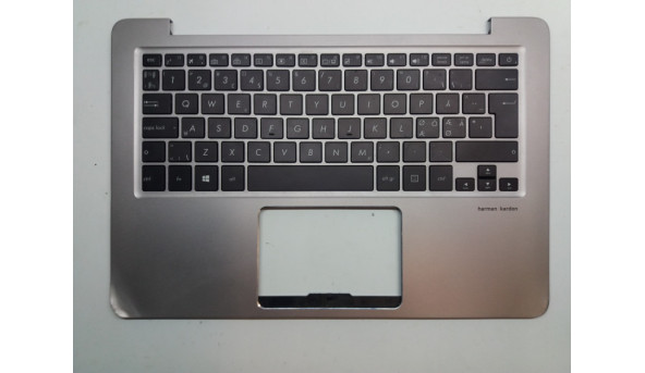Середня частина ноутбука ASUS ZENBOOK UX330U (13NB0CP1P0XX1X, 90NB0CP1-R32ND0, 13,3") з клавіатурою (ASM16A96DNJ4421),Б/В, Оригінал. Вм'ятини на нижній частині (фото). Всі кріплення цілі.