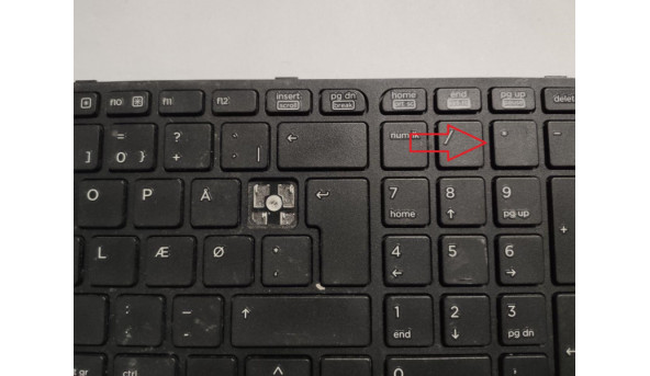 Клавіатура для ноутбука HP ProBook 450 G1, б/в. Відсутня клавіша (фото), та непрацює одна клавіша. Клавіатура протестована, робоча. - 313399
