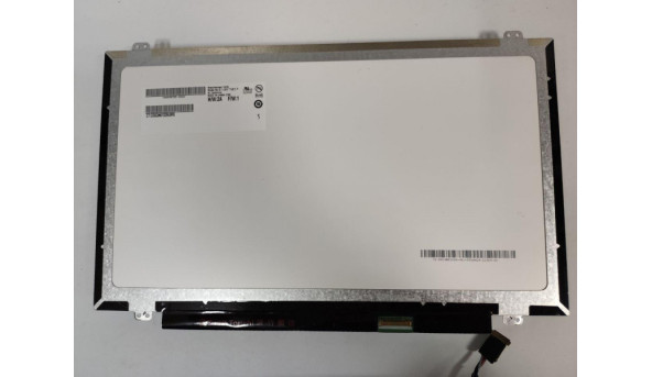Матриця AU Optronics, B140XTN03.3, 14.0'', LED, HD 1366x768, 30-pin, Slim, б/в, Є декілька засвітів, помітні при роботі на всіх кольорах - 313487