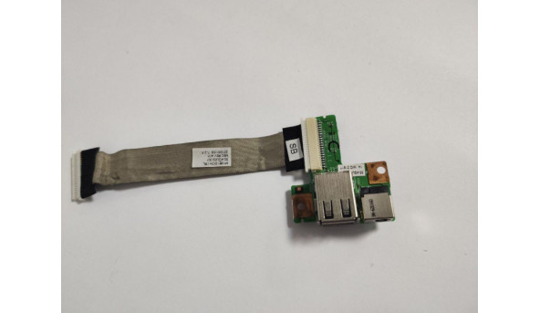 Плата з роз'ємами USB, Роз'єм живлення, та Кнопка включення, для ноутбука Medion Akoya E6224, MD98630, P6630, MD98560, 55.4GU04.001.В хорошому стані.Потрібна заміна роз'єма живлення. - 313556